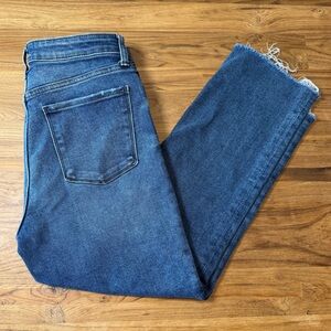 Evereve Jeans Women’s 28 The Ever Straight High Rise Raw Hem 24” Inseam